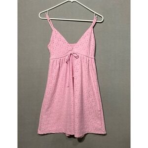 Pink eyelet empire waist‎ dress size XS